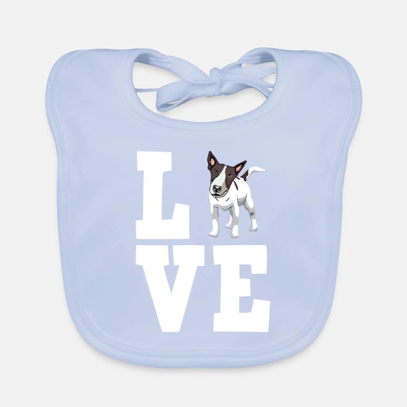 Bullterrier Geschenk Hunde Baby Bio-Lätzchen