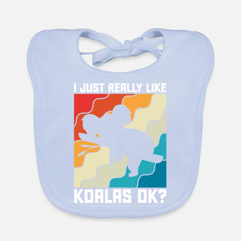 I Just Really Like Koalas Ok Koala Cadeau Bavoir bio Bébé