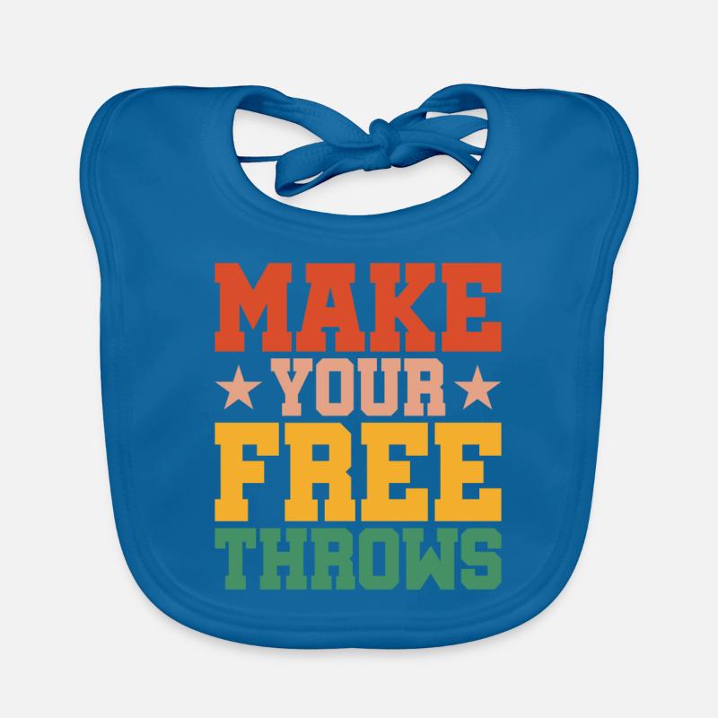 Make Your Free Throws Organic Baby Bibs