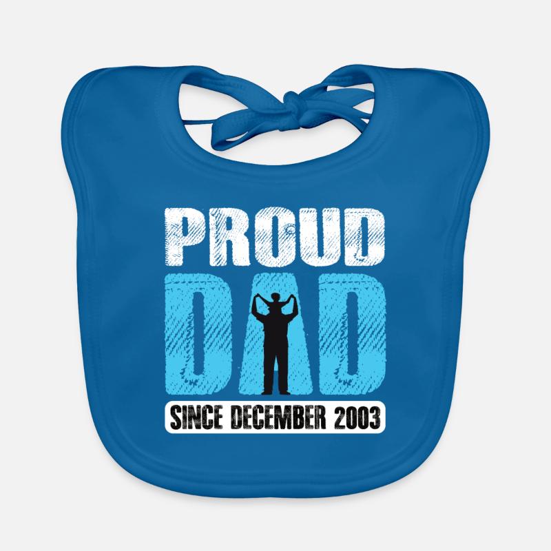 Fier papa depuis décembre 2003 Bavoir bio Bébé
