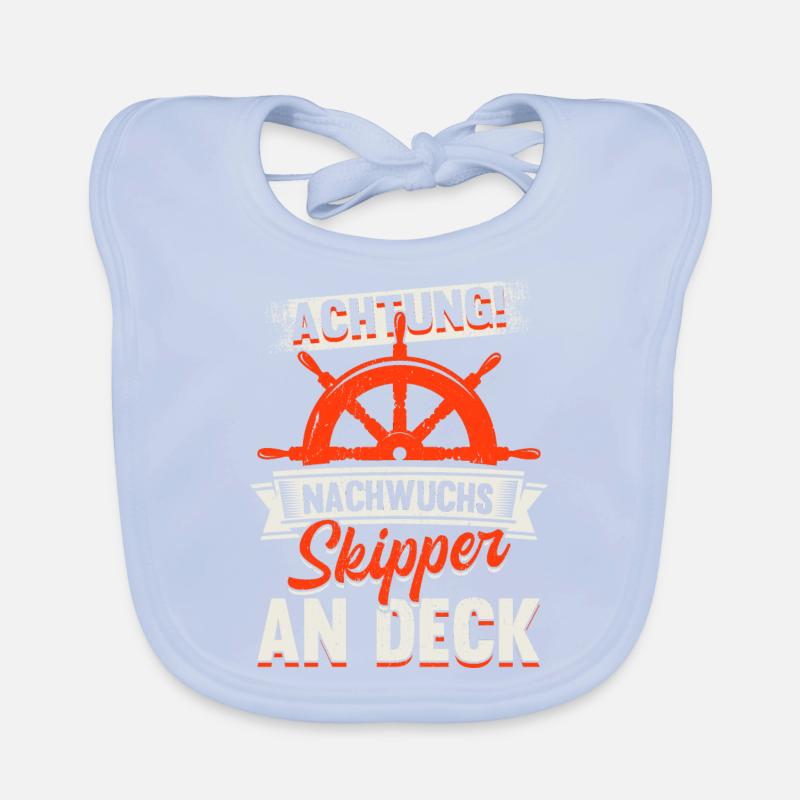 Nachwuchs Skipper segelschule Ostsee Helgoland Baby Bio-Lätzchen