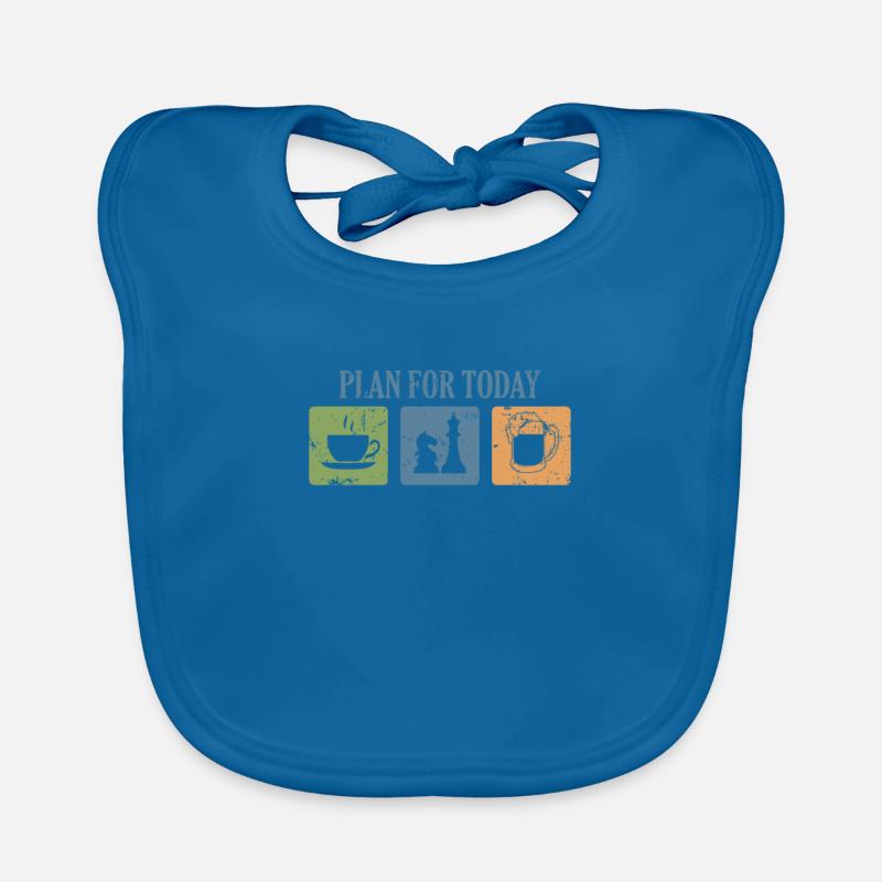 Plan for Today Chess Brain Teaser Organic Baby Bibs