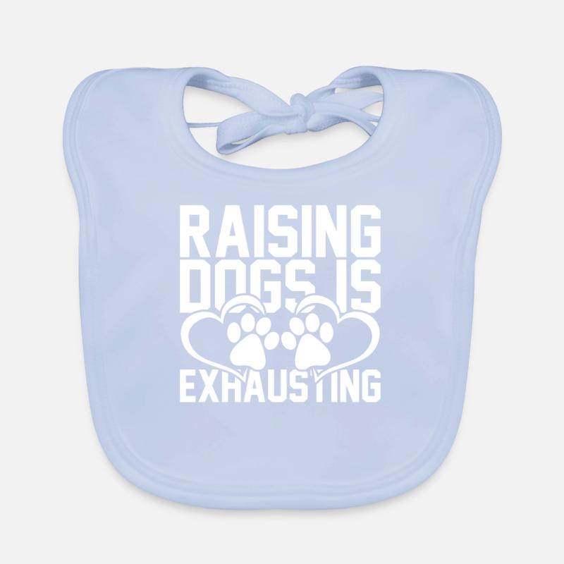 Dog training is exhausting Organic Baby Bibs
