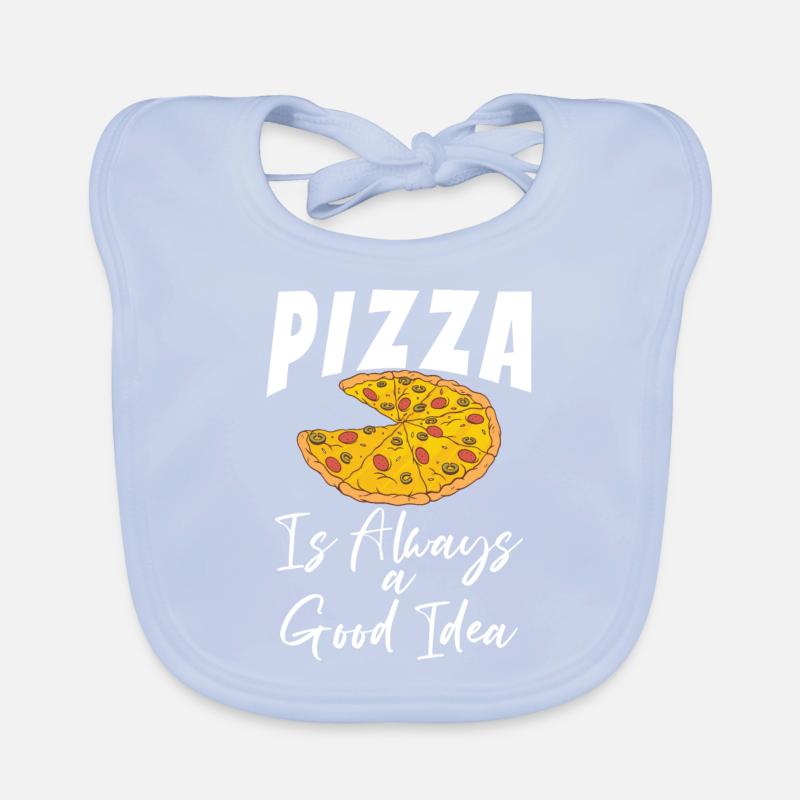 Snack Pizzalove Pizza Lover Gift Organic Baby Bibs