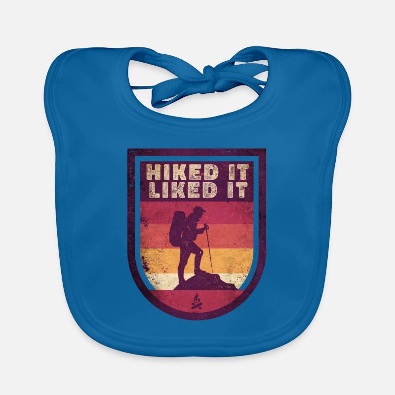 Wanderer Hiked It Liked It Wandern Baby Bio-Lätzchen
