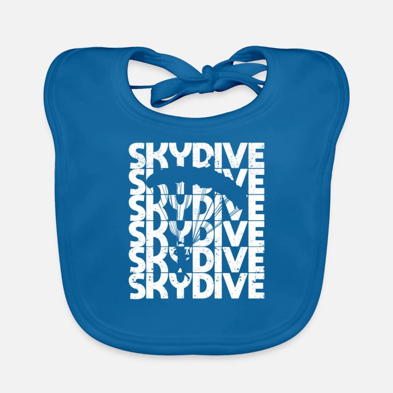 Skydive Funny Skydiving Lovers Case Organic Baby Bibs
