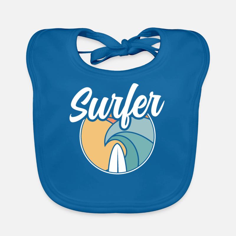 Surfer Planche de surf Surf Bavoir bio Bébé