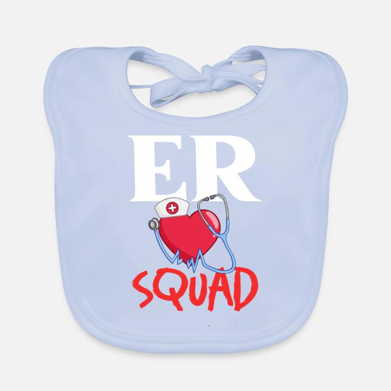 Emergency Room Emergency Nurse First Aid Organic Baby Bibs