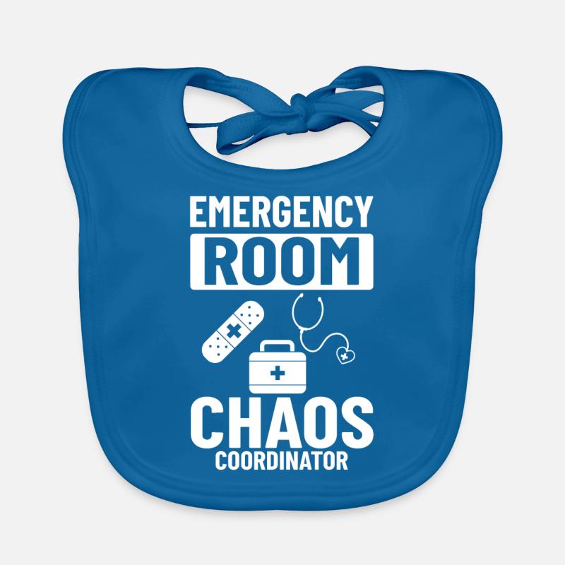 Emergency Room Emergency Nurse First Aid Organic Baby Bibs