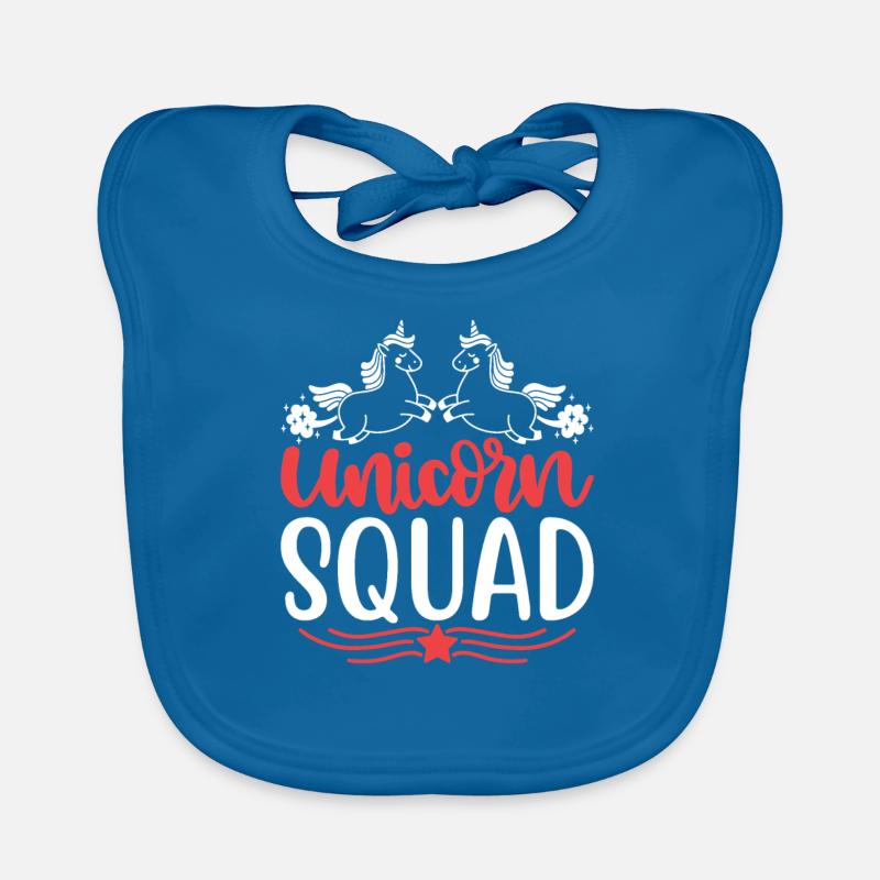 Einhorn Squad Unicorn Baby Bio-Lätzchen