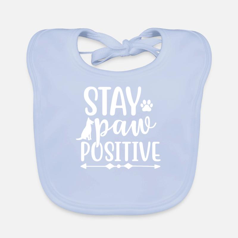 Restez positif patte Bavoir bio Bébé
