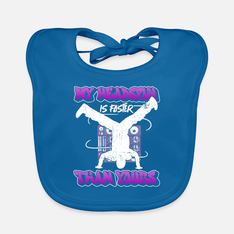 Breakdance Breakdancer Break Dance Hip Hop Bavoir bio Bébé