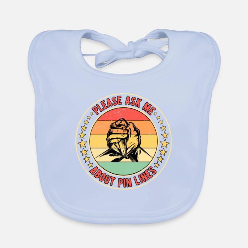 Bras de fer bras de fer lignes d’épingles Bavoir bio Bébé