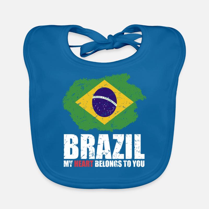 Drapeau du Brésil Bavoir bio Bébé