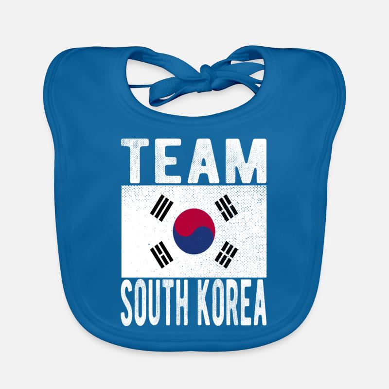 Drapeau de la Corée du Sud Bavoir bio Bébé