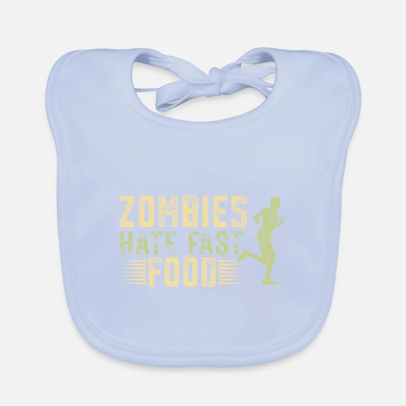 Les zombies du marathon détestent la restauration rapide Bavoir bio Bébé