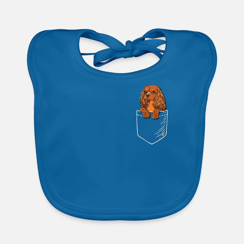 Rubis Cavalier King Charles Spaniel Bavoir bio Bébé