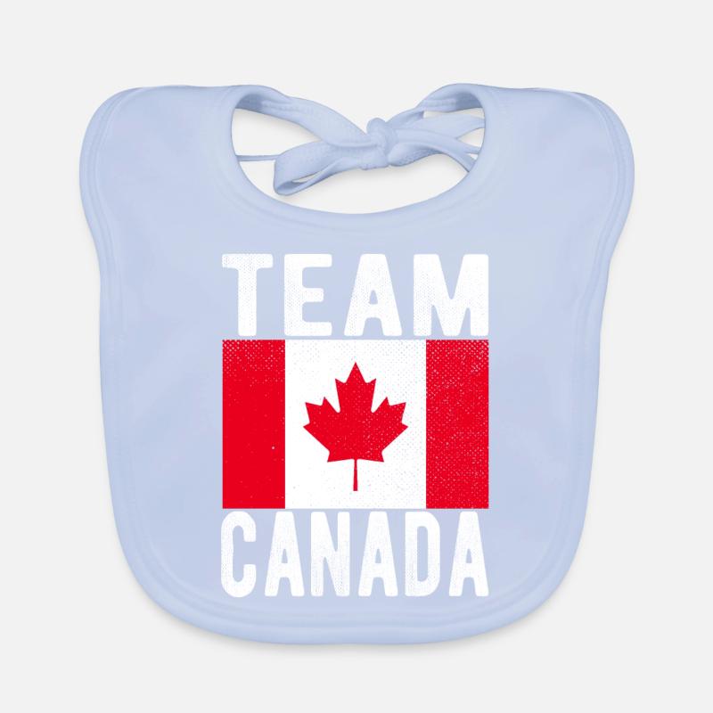 Drapeau du Canada Bavoir bio Bébé