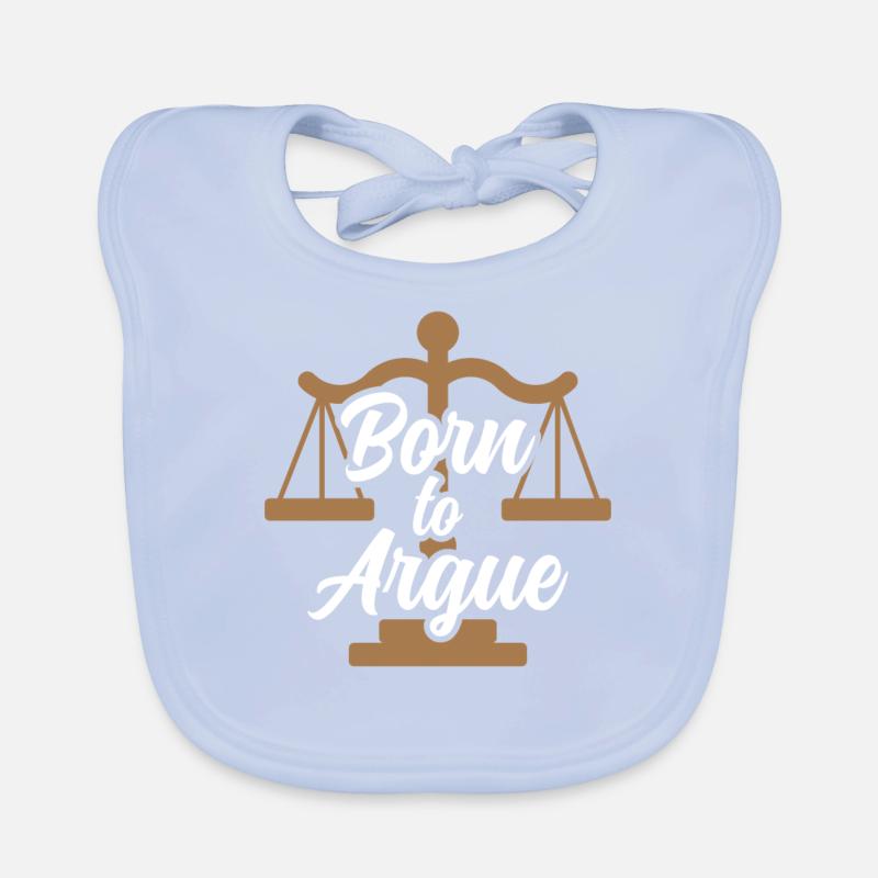 Né pour argumenter avocat Bavoir bio Bébé