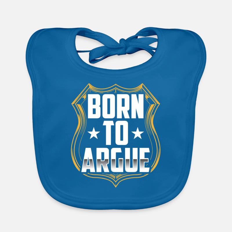 Né pour argumenter avocat Bavoir bio Bébé