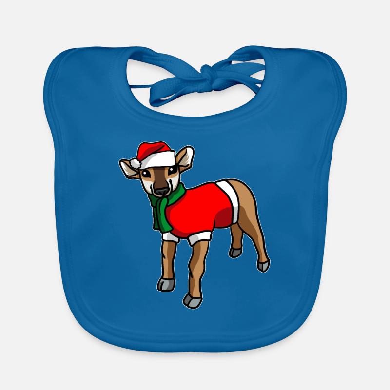 Antilope avec pull de Noël Bavoir bio Bébé