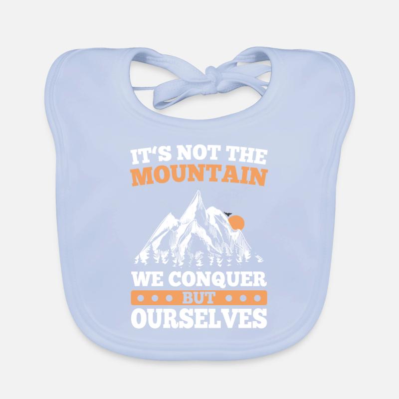 Mount Conquer Ourselves Hike Mountaineering Organic Baby Bibs
