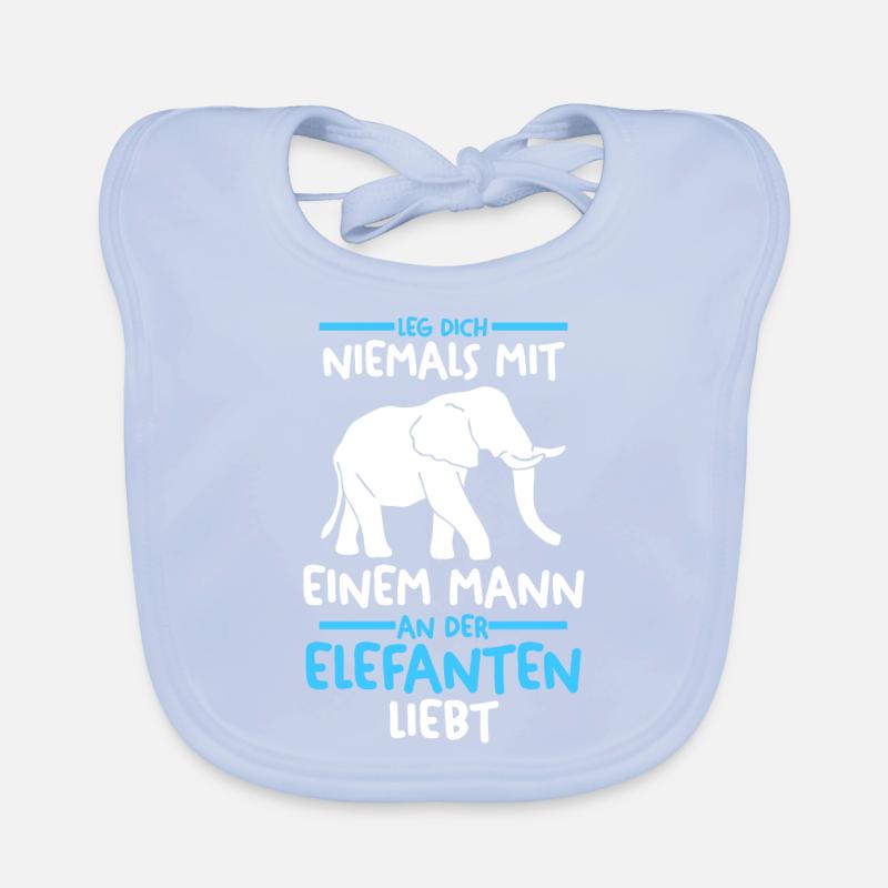 Dickhäuter Rüsseltier Elefant Baby Bio-Lätzchen