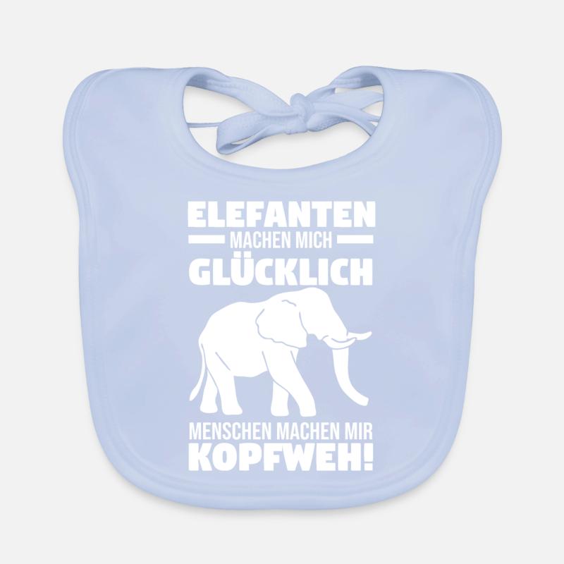 Dickhäuter Rüsseltier Elefant Baby Bio-Lätzchen