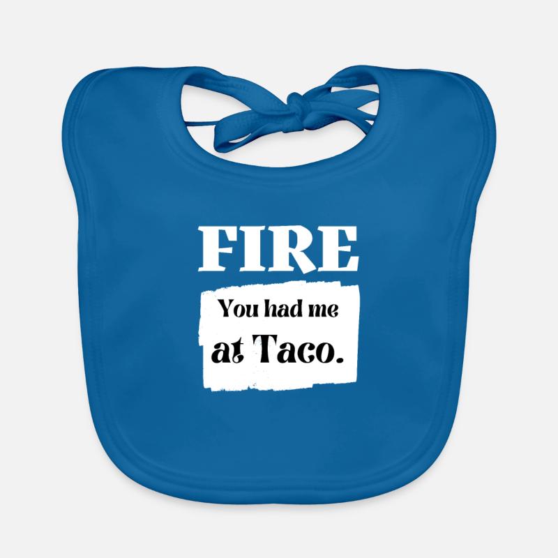 Retro Hot FIRE - Tu m’avais au Taco Hot Packet Hall Bavoir bio Bébé