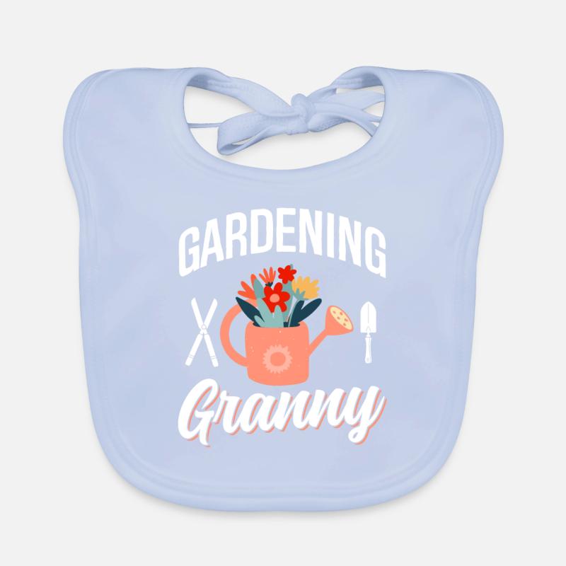 Gartenarbeit Oma Gärtnerin Garten Großmutter Baby Bio-Lätzchen