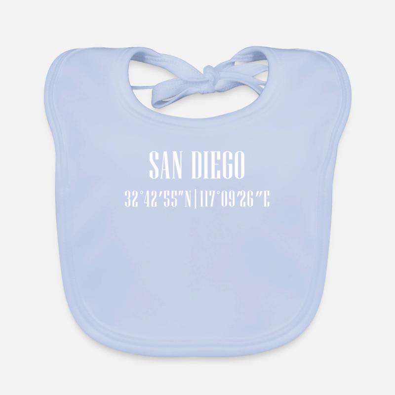 City coordinates San Diego Organic Baby Bibs