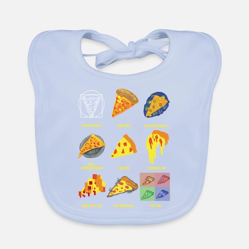 Geschichte der klassischen Kunst Fun Pizza Baby Bio-Lätzchen