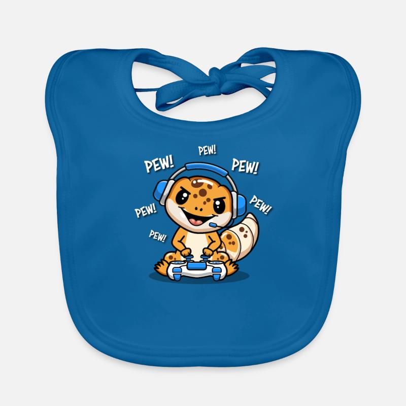 Leopard Gecko Organic Baby Bibs