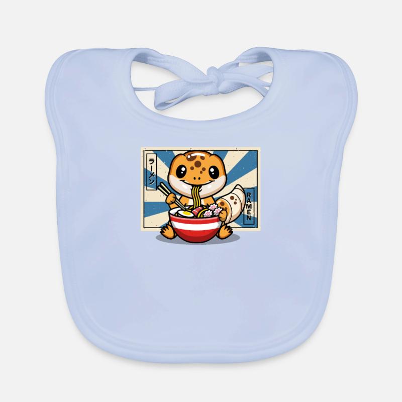 Leopard Gecko Organic Baby Bibs