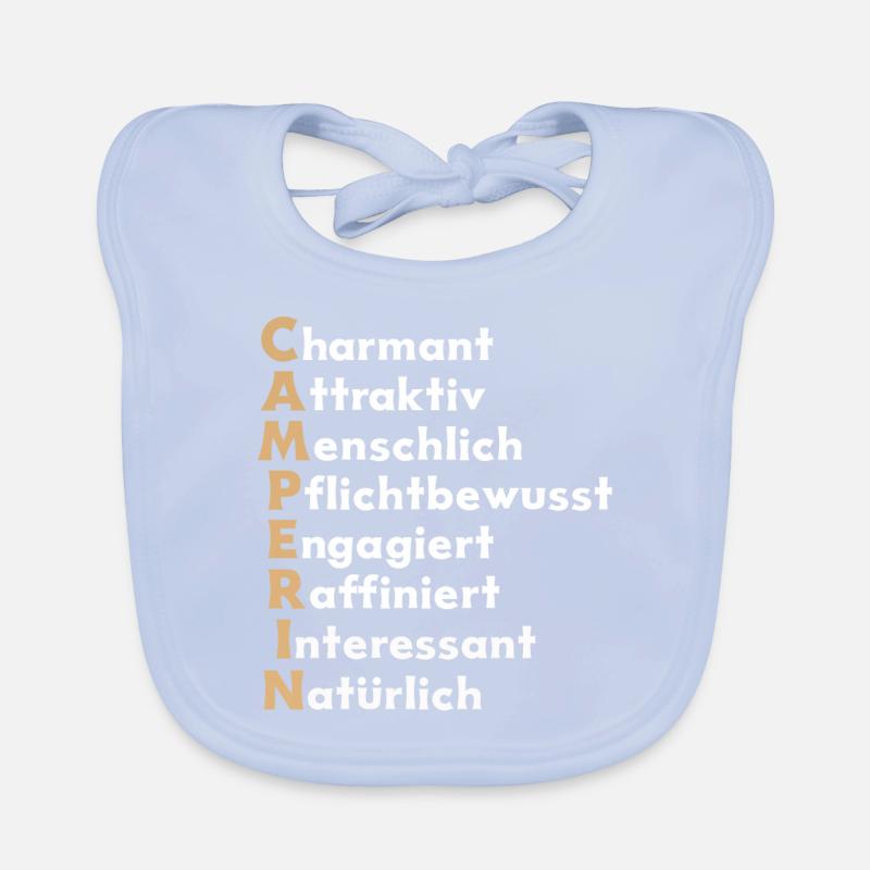 Camper Design – Eigenschaften einer Camperin Baby Bio-Lätzchen