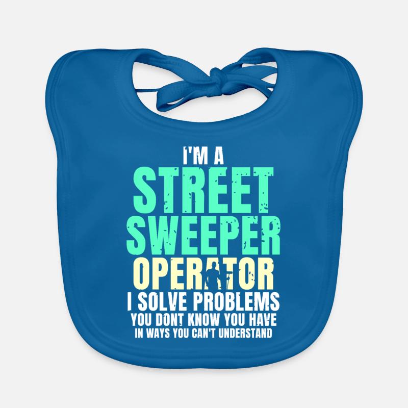 I'm a street sweeper operator Baby Bio-Lätzchen