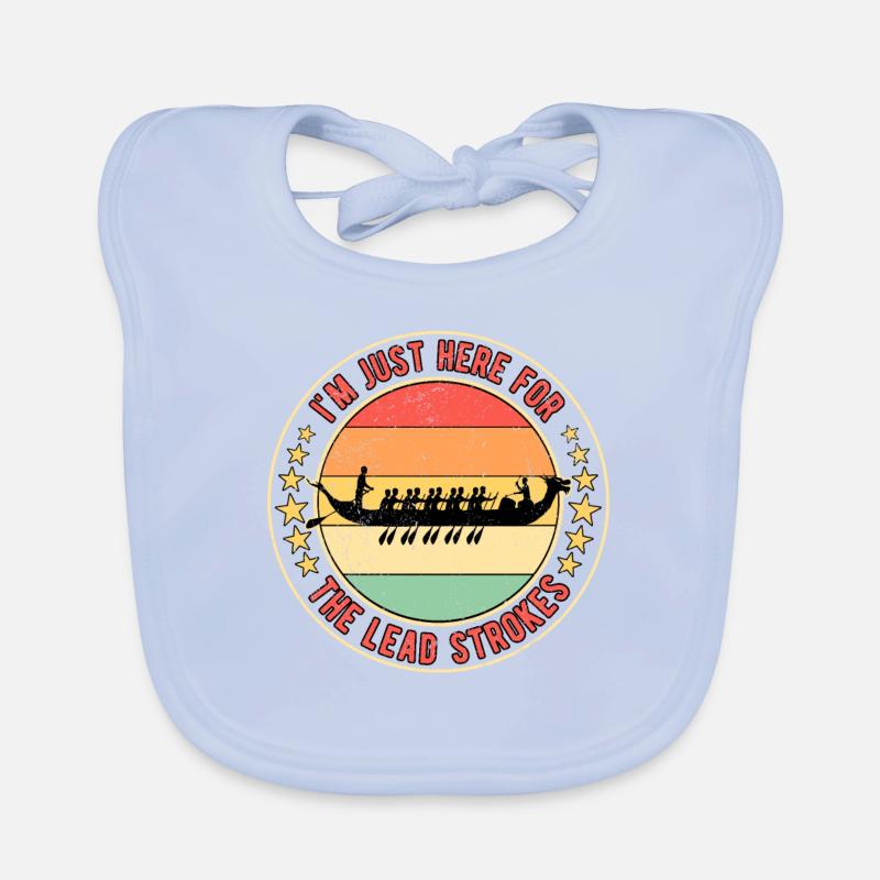 Course de bateaux-dragons Coups de plomb de bateau-dragon Bavoir bio Bébé