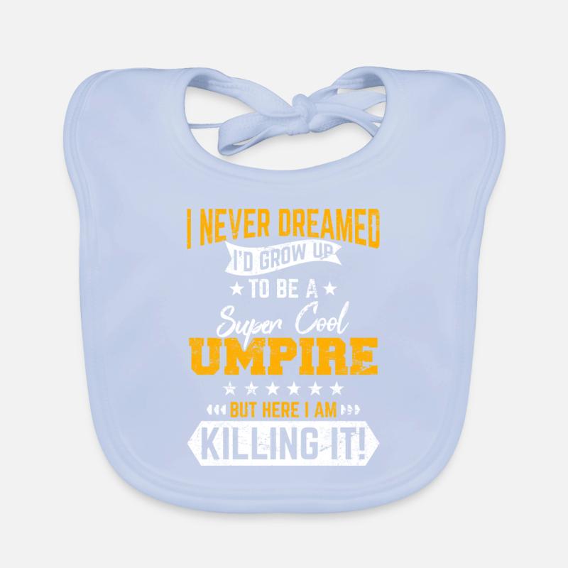 Baseball Umpire Baseball Official Baseball Lover Organic Baby Bibs