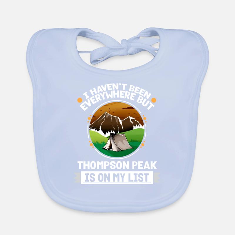 Thompson Peak est sur ma liste Randonner Camping Hiker Bavoir bio Bébé