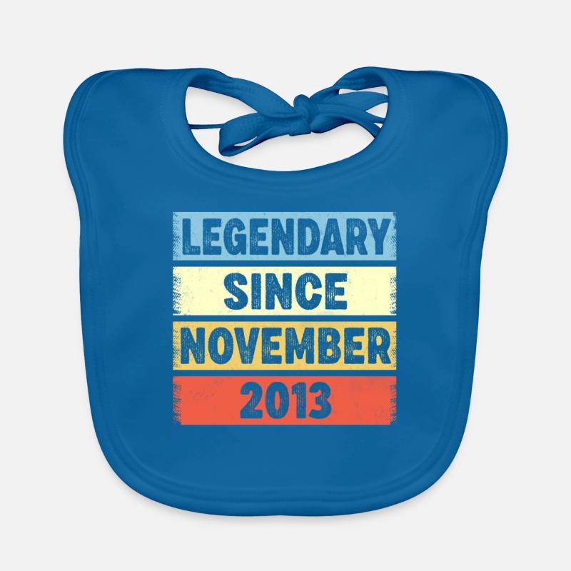Legendary Since November 2013 9. Geburtstag Baby Bio-Lätzchen