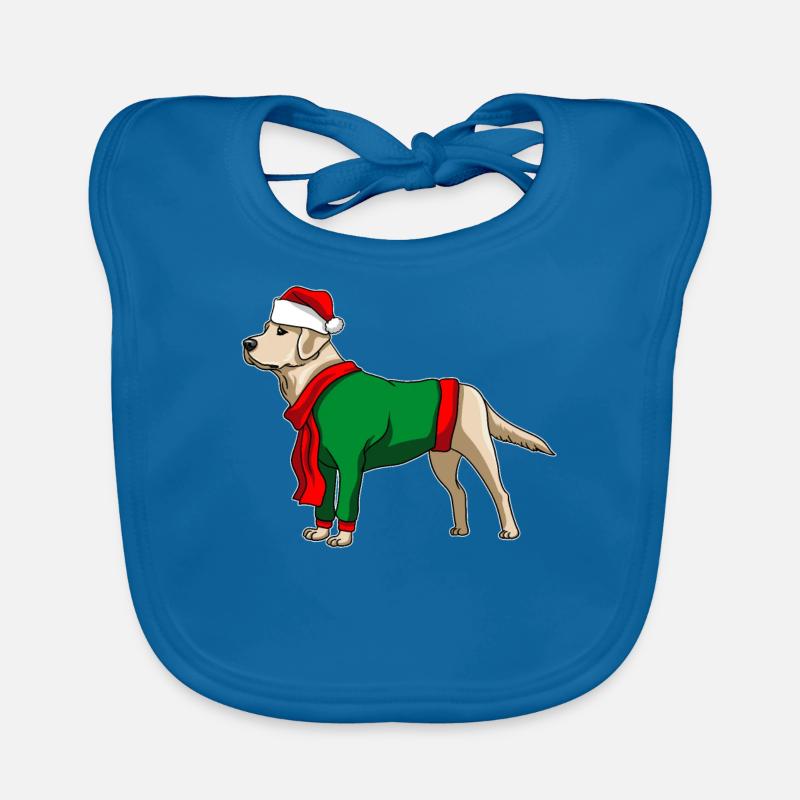 Chien Labrador avec pull de Noël Bavoir bio Bébé