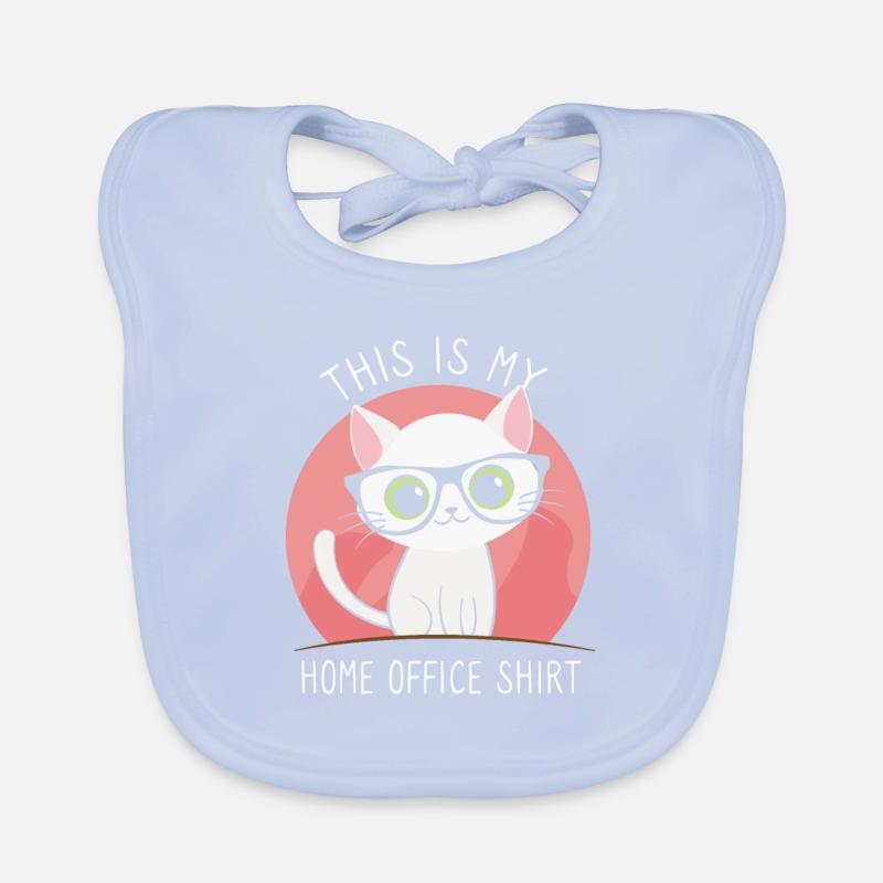 Ceci est mon chat de bureau à domicile Bavoir bio Bébé