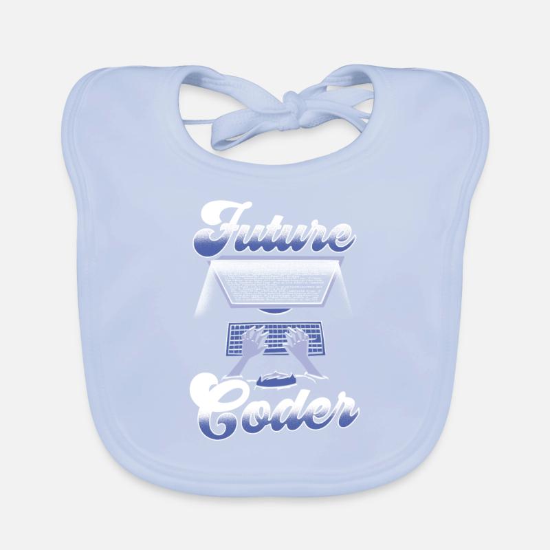 Future Coder Code Programmer Coding Organic Baby Bibs