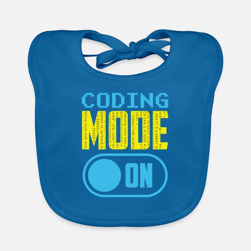 Programming Mode A Coding Coder Programmer Organic Baby Bibs