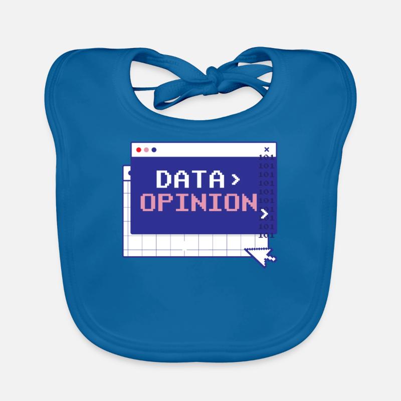 Data > Opinion Code Coding Programmierer Coder Baby Bio-Lätzchen