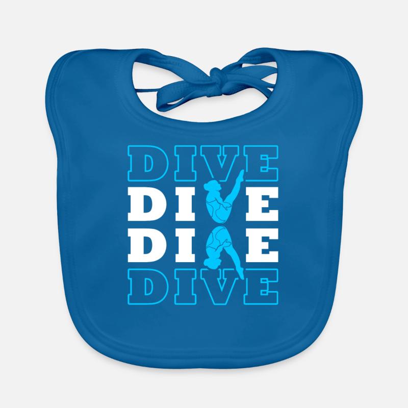 Diving Divers Organic Baby Bibs