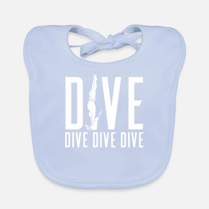 Diving Divers Organic Baby Bibs