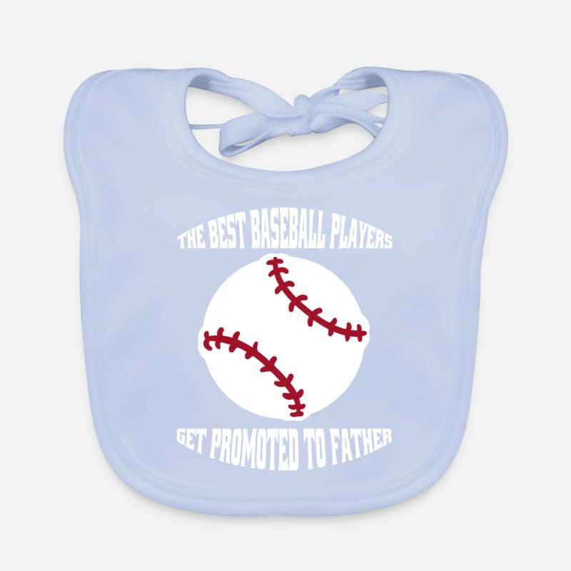 Père Baseball Père Match de baseball Amateurs de baseball Bavoir bio Bébé