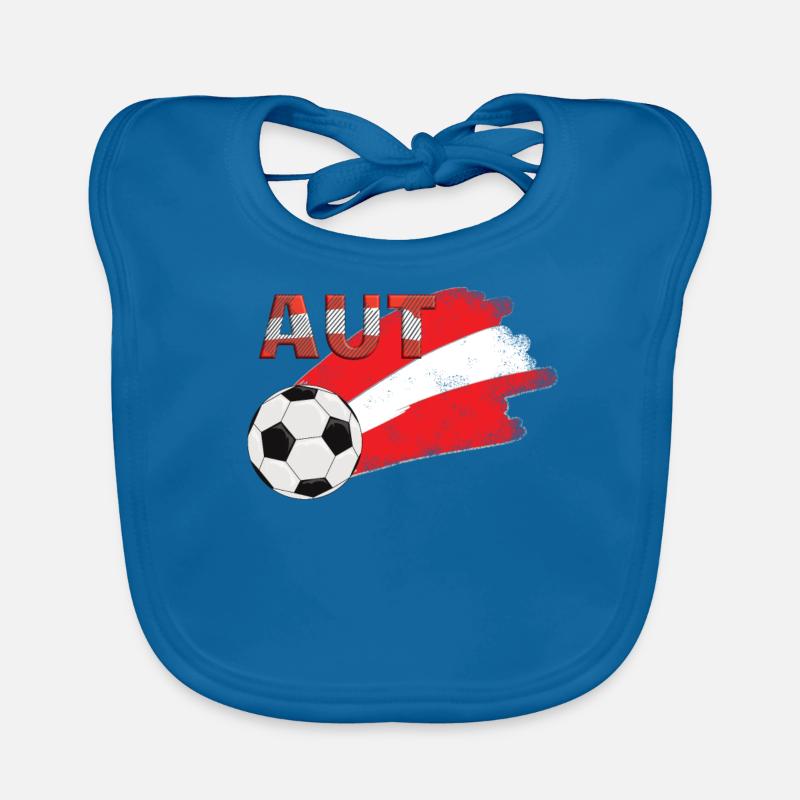 Drapeau Autriche Bavoir bio Bébé