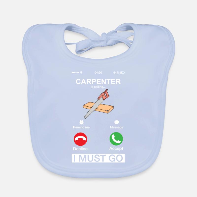 Carpenter appelle l’humour du menuisier Bavoir bio Bébé